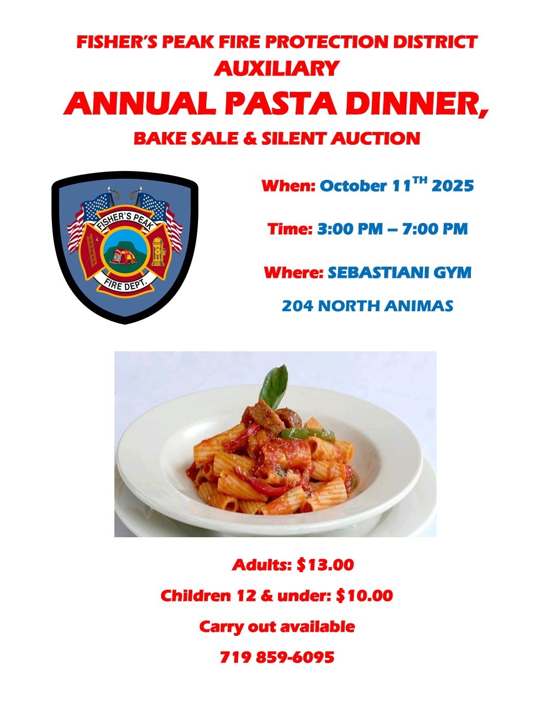 Annual Fishers Peak Fire Pasta